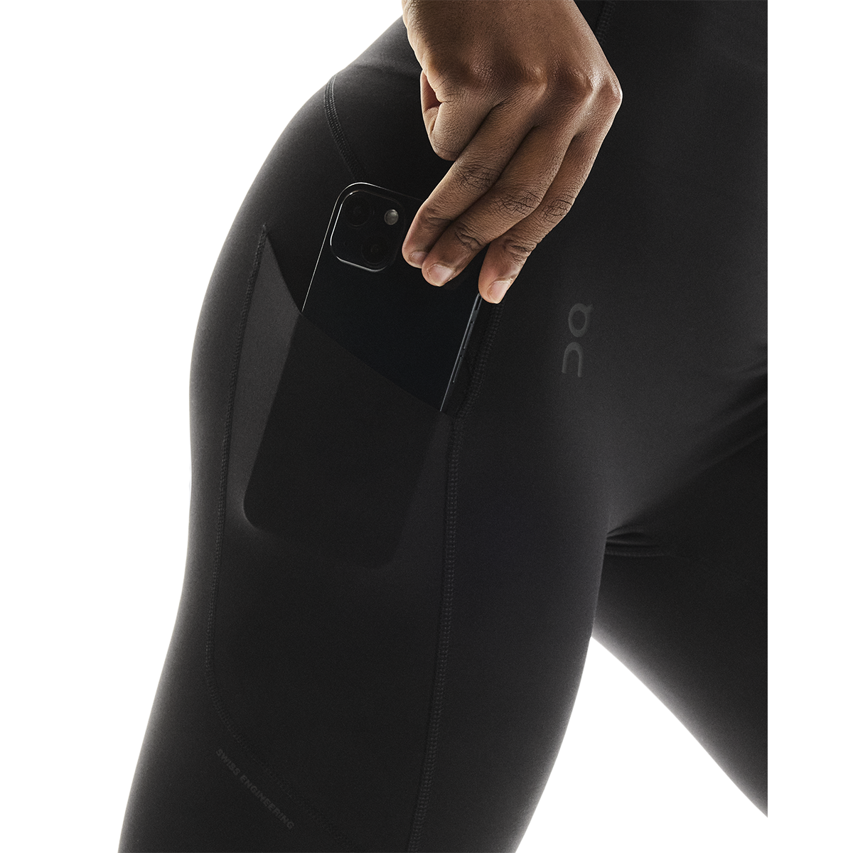 ON Studio Tights Short — Black — Size XSmall — Detail View