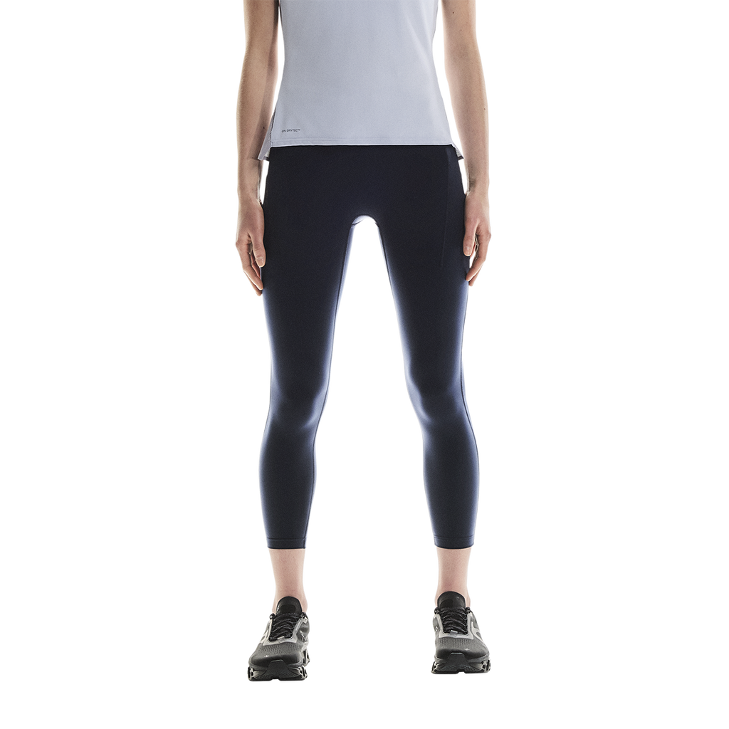 ON Performance Tights 7/8 — Navy — Size Large — Front View