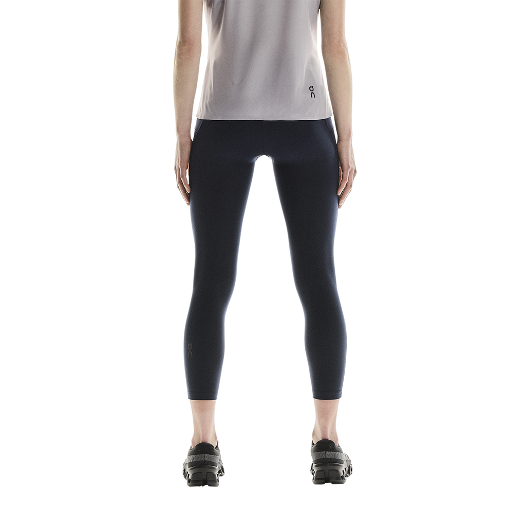 ON Performance Tights 7/8 — Navy — Size Large — Side View