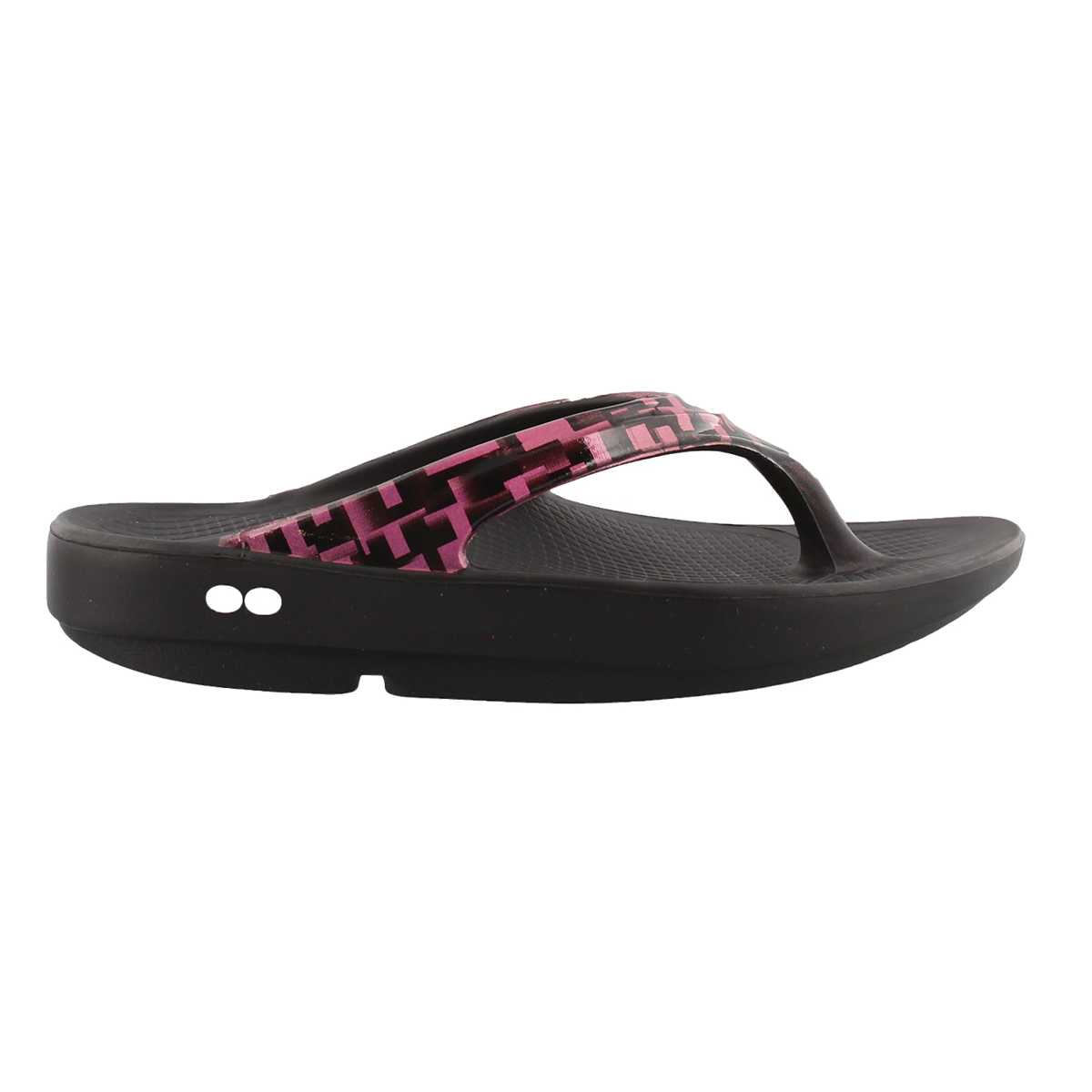Oofos OOlala Geo — Geo Pink — Size B — Width 6 — Top View