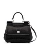 Dolce Gabbana Small Sicily Rhinestone Shoulder Bag — Same as shown — Size One Size — Front View