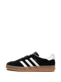 adidas Gazelle Indoor Sneakers — Black/White — Size US M 5.5 - US W 7 — Detail View