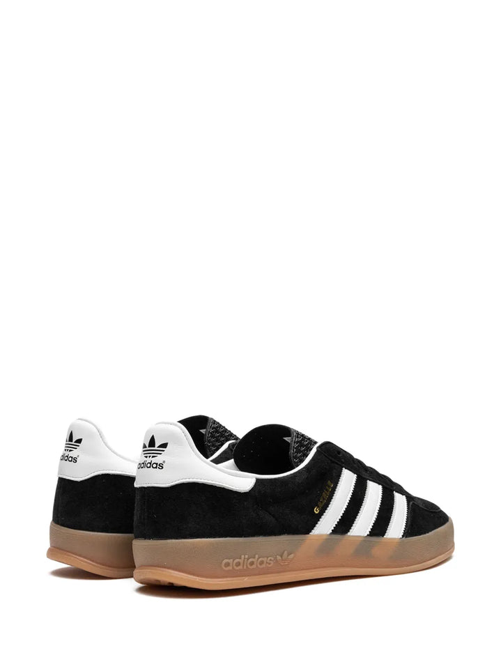 adidas Gazelle Indoor Sneakers — Black/White — Size US M 5.5 - US W 7 — Back View