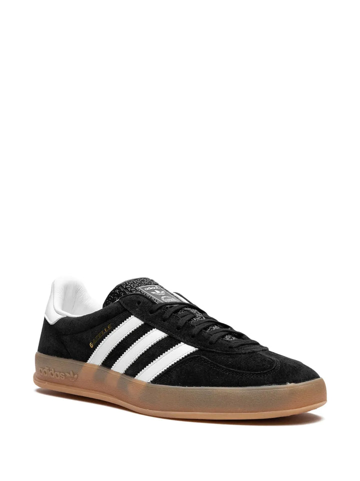 adidas Gazelle Indoor Sneakers — Black/White — Size US M 5.5 - US W 7 — Side View