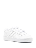 adidas Rivalry Logo-Patch Low-Top Sneakers — Optical White — Size US M 9.5 - US W 11 — Side View
