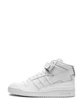 adidas Forum Mid White Sneakers — White — Size US M 9.5 - US W 11 — Detail View