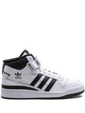 adidas Forum Mid Sneakers — Black/White — Size US M 10.5 - US W 12 — Front View