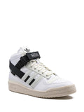 adidas X Parley Forum Mid Sneakers — Black/White — Size US M 6 - US W 7.5 — Side View