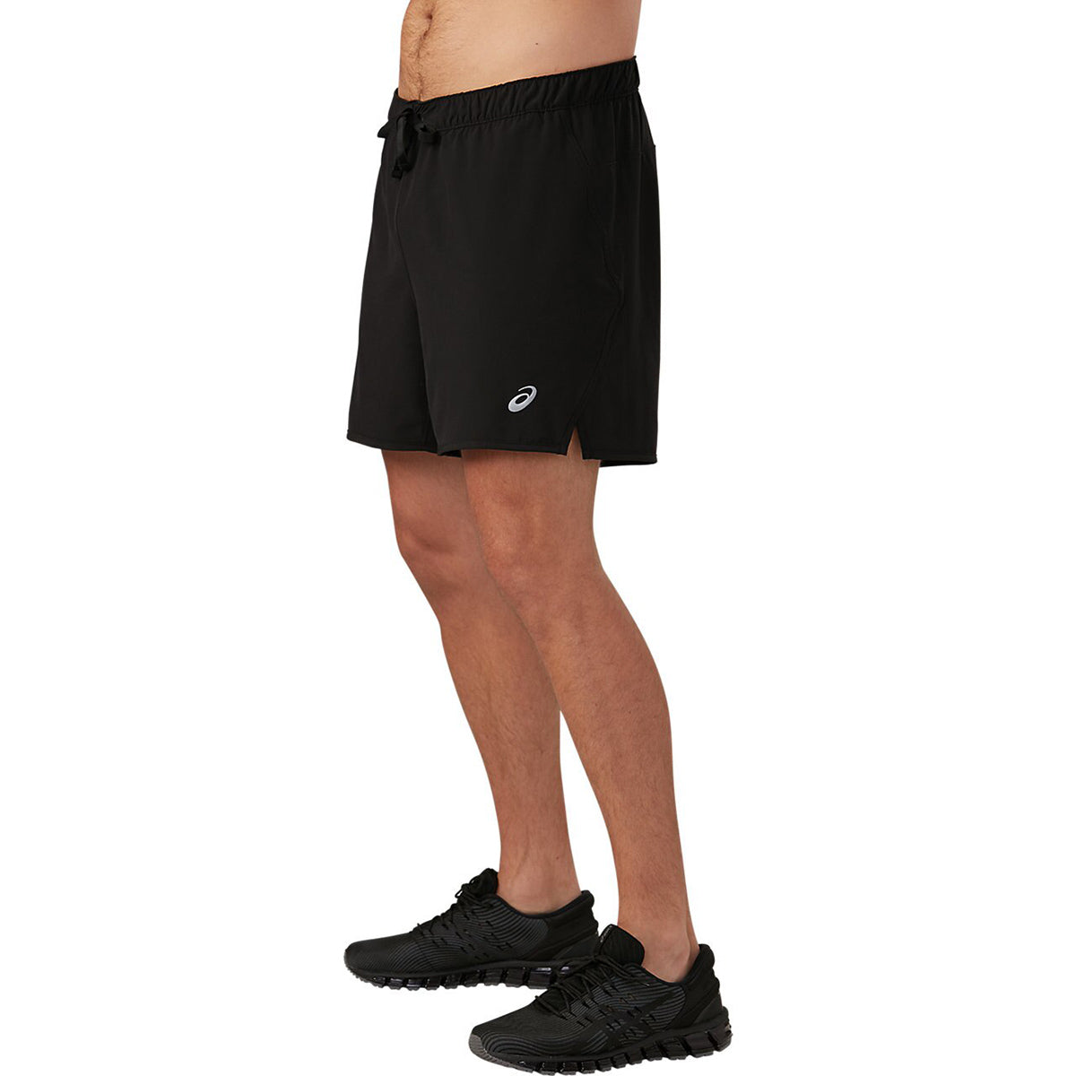 Asics 5" Run Short — Black — Size XLarge — Front View