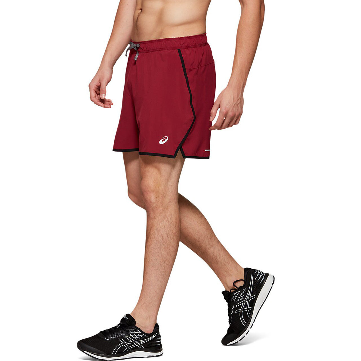 Asics 5" Run Short — Black — Size XLarge — Top View