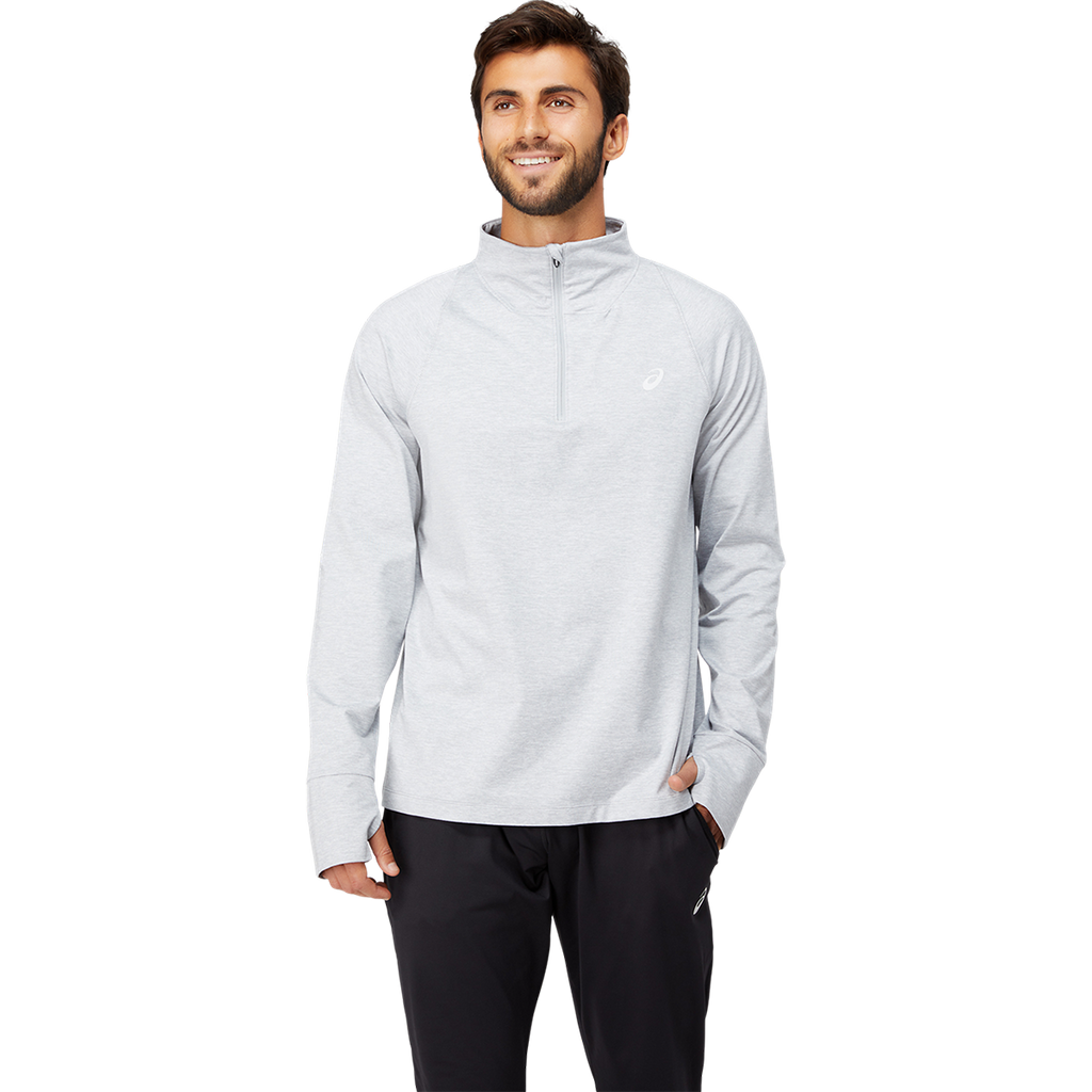 Asics Thermopolis Quarter Zip — Performance Black — Size Small — Front View