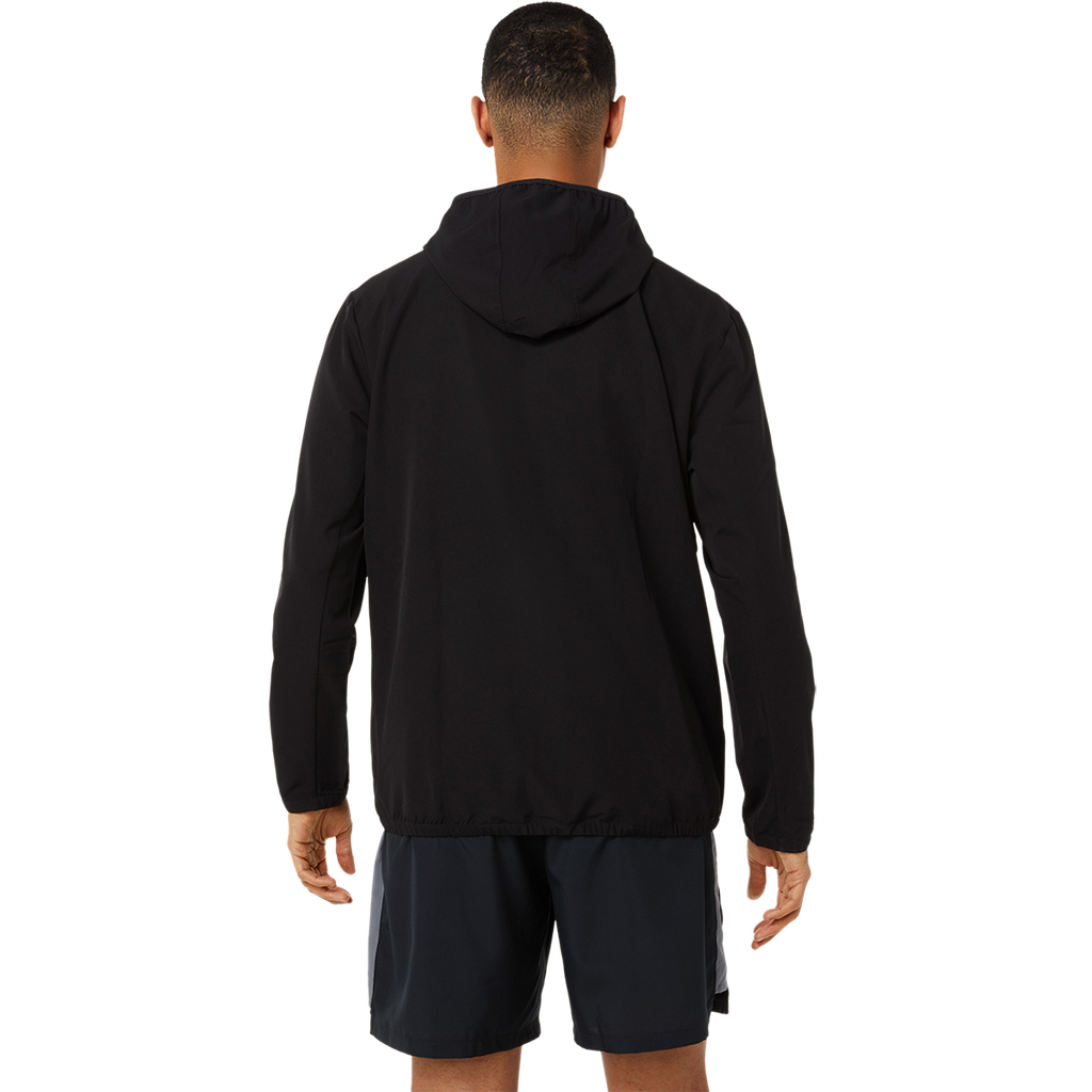 Asics Ready-Set Jacket — Performance Black — Size Small — Back View