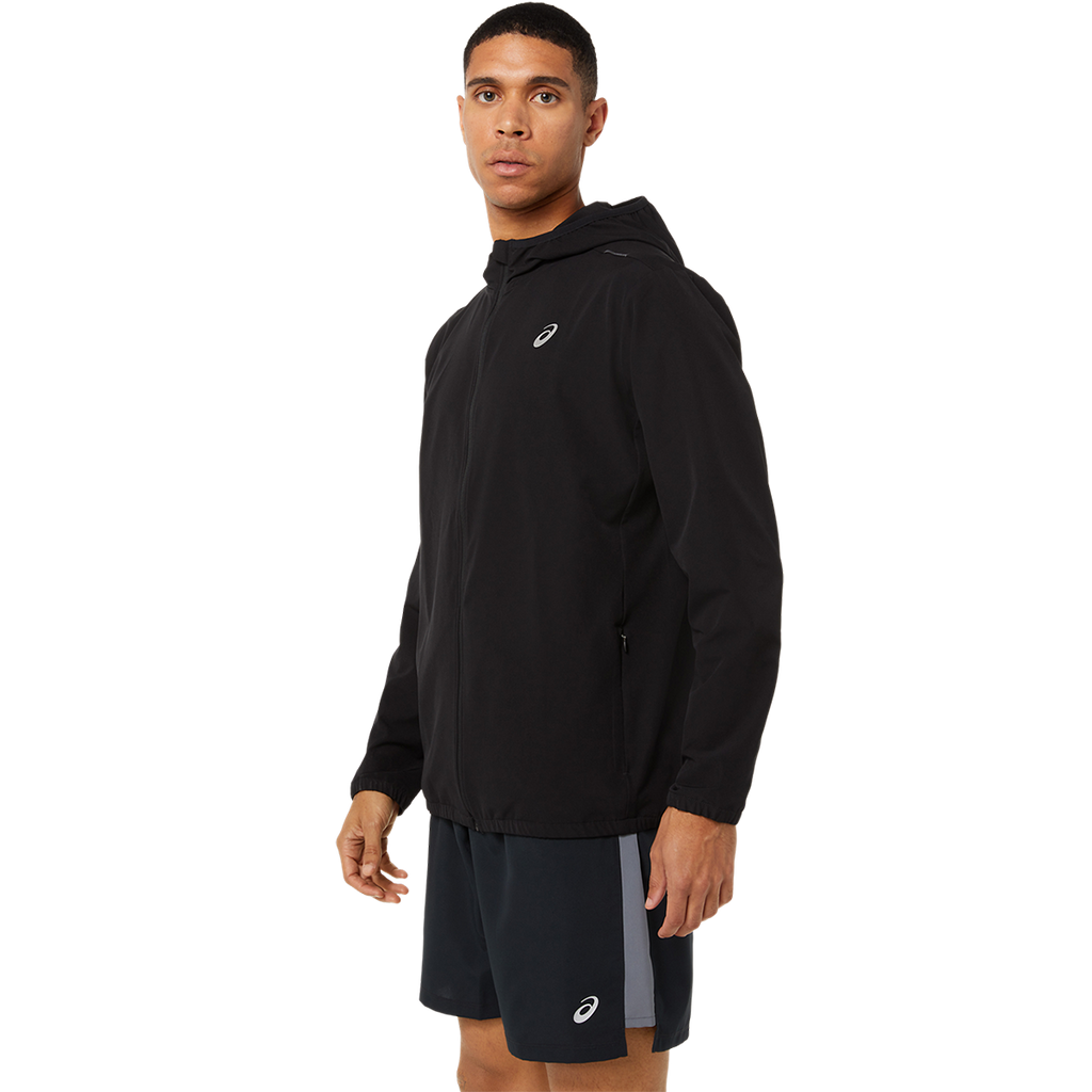 Asics Ready-Set Jacket — Performance Black — Size Small — Side View