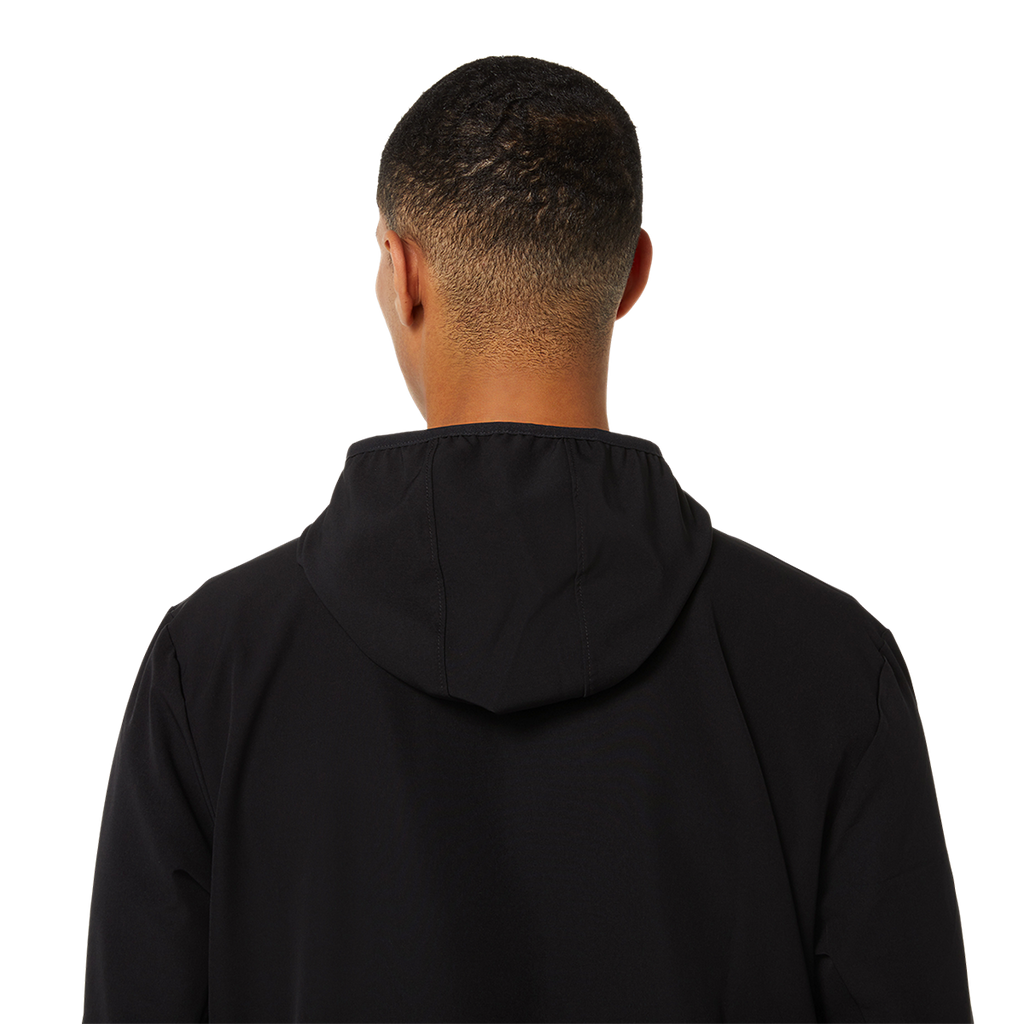Asics Ready-Set Jacket — Performance Black — Size Small — Lifestyle View