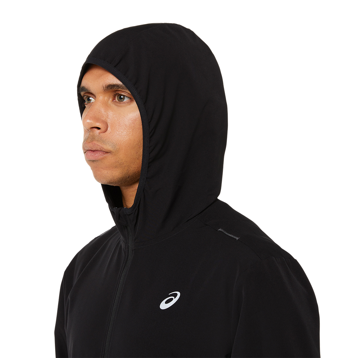 Asics Ready-Set Jacket — Performance Black — Size Small — Detail View