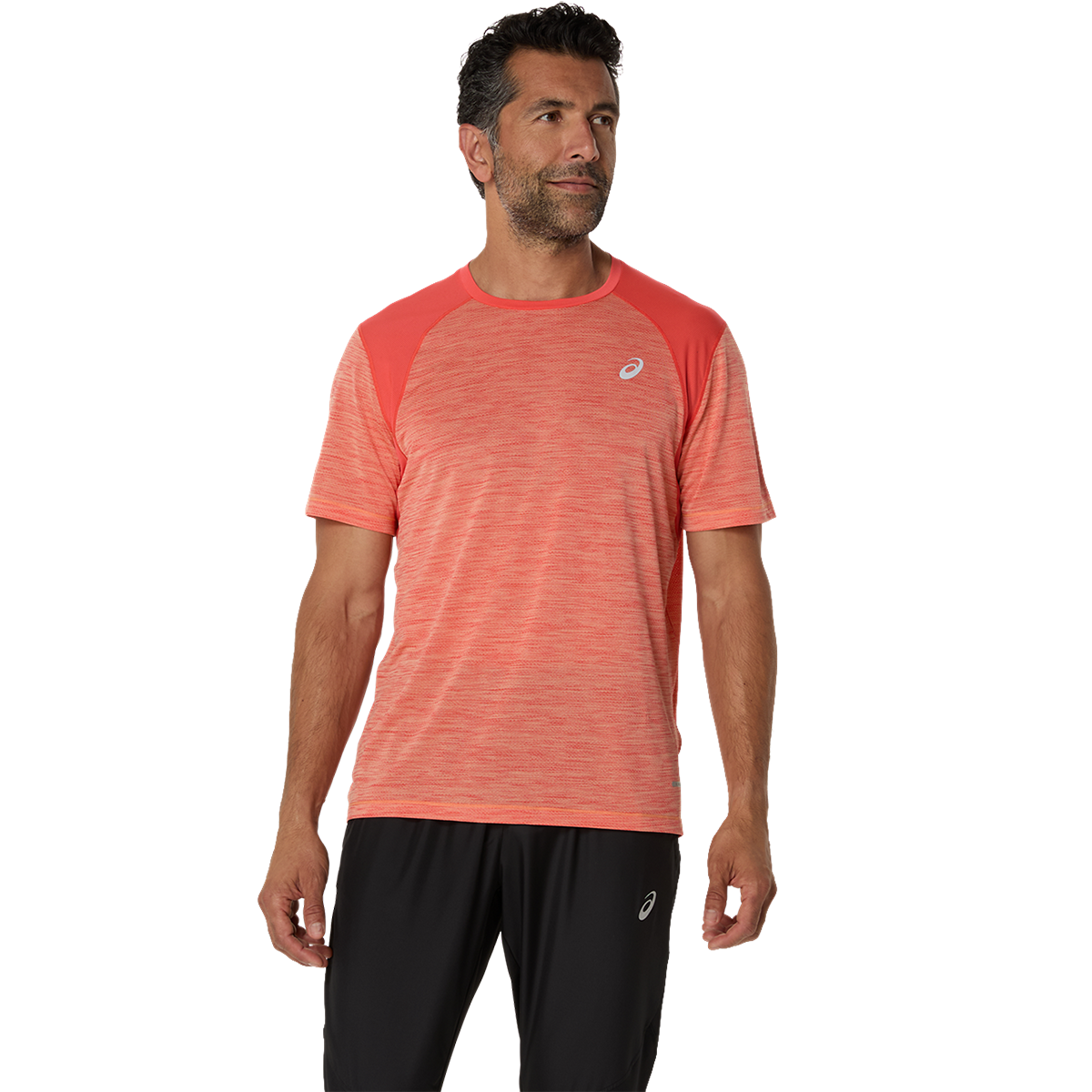 Asics Road Shortsleeve Tee — Light Celadon - Celadon — Size Small — Lifestyle View