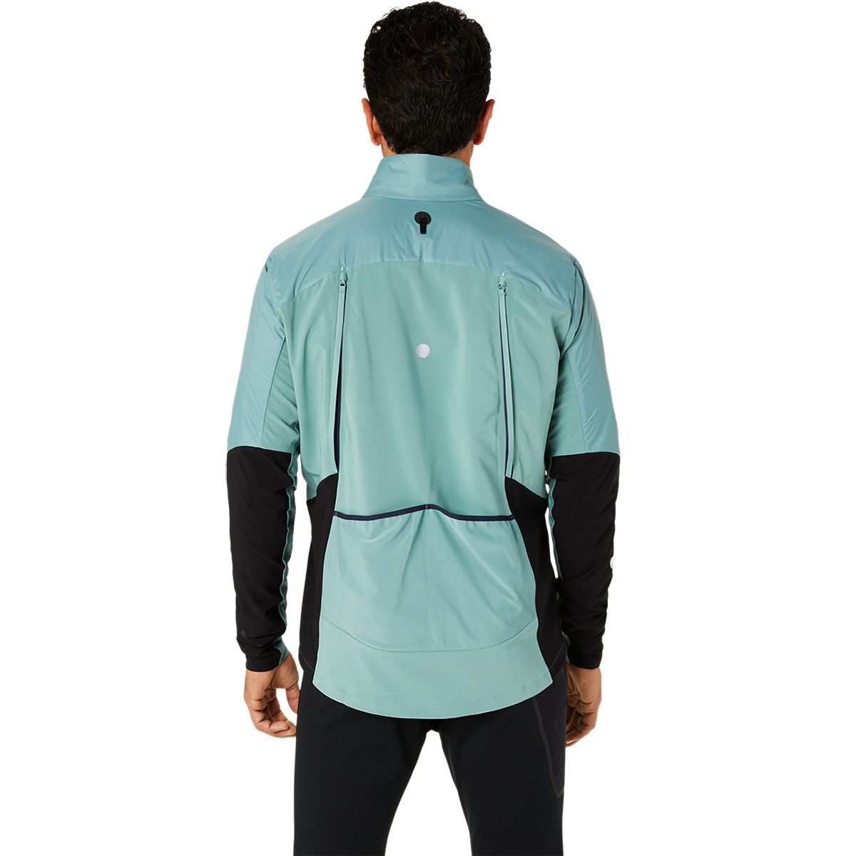 Asics Road Winter Jacket — Celadon — Size Small — Detail View