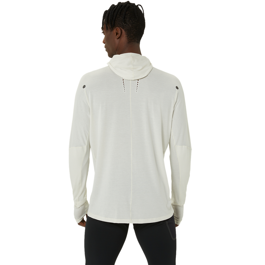 Asics Metarun Winter LS Hoodie — Birch — Size Small — Side View