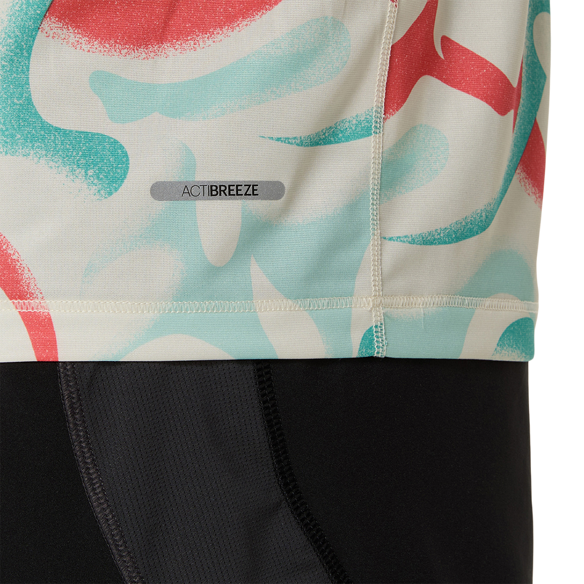 Asics Road All Over Print Shortsleeve Tee — Light Celadon - Celadon — Size Small — Alternate View 10