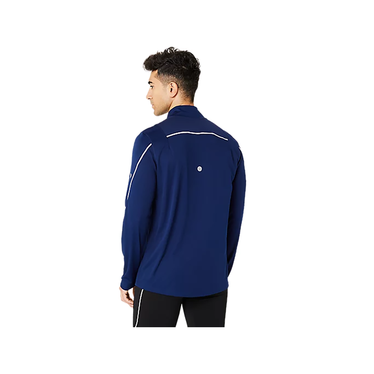 Asics Road Lite-Show 1/2 Zip Top — Blue Expanse — Size Small — Back View