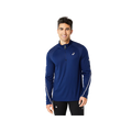 Asics Road Lite-Show 1/2 Zip Top — Blue Expanse — Size Small — Front View