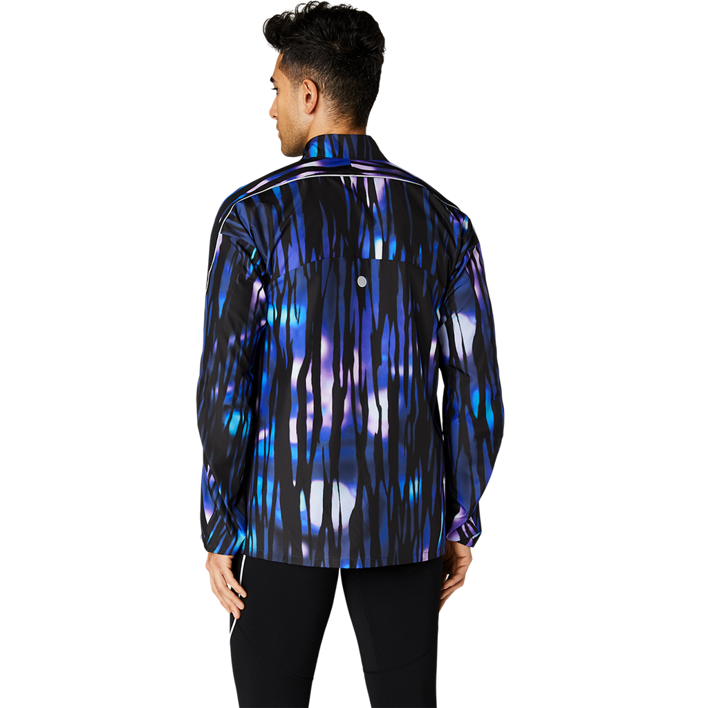 Asics Road Lite-Show Packable Jacket — Blue Expanse — Size Small — Back View