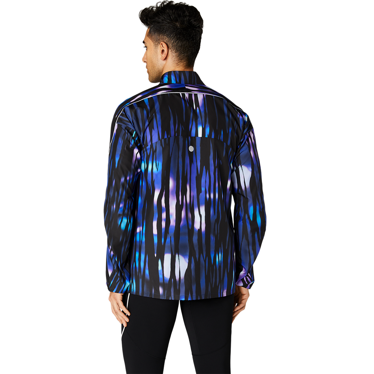 Asics Road Lite-Show Packable Jacket — Blue Expanse — Size Small — Back View