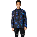 Asics Road Lite-Show Packable Jacket — Blue Expanse — Size Small — Front View