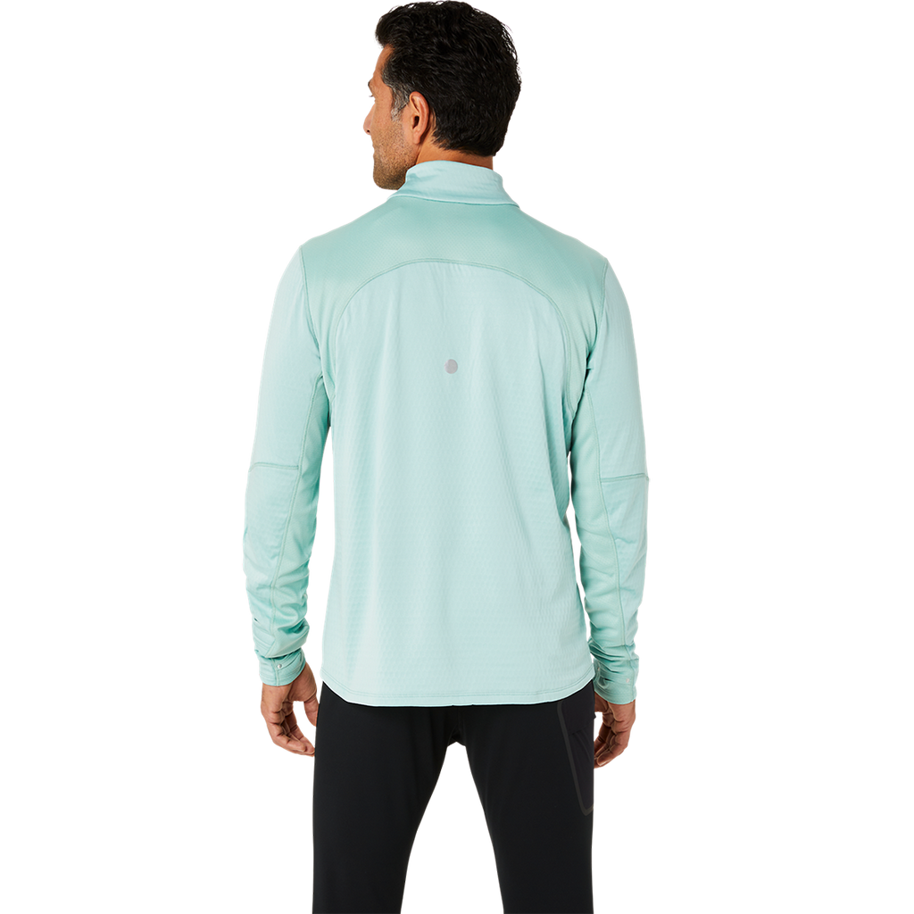 Asics Road Winter 1/2 Zip Mid Layer — Light Celadon — Size Small — Back View