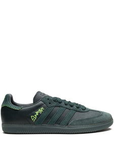 adidas X Jonah Hill Samba Sneakers — Dark Green — Size US M 5 - US W 6.5 — Front View