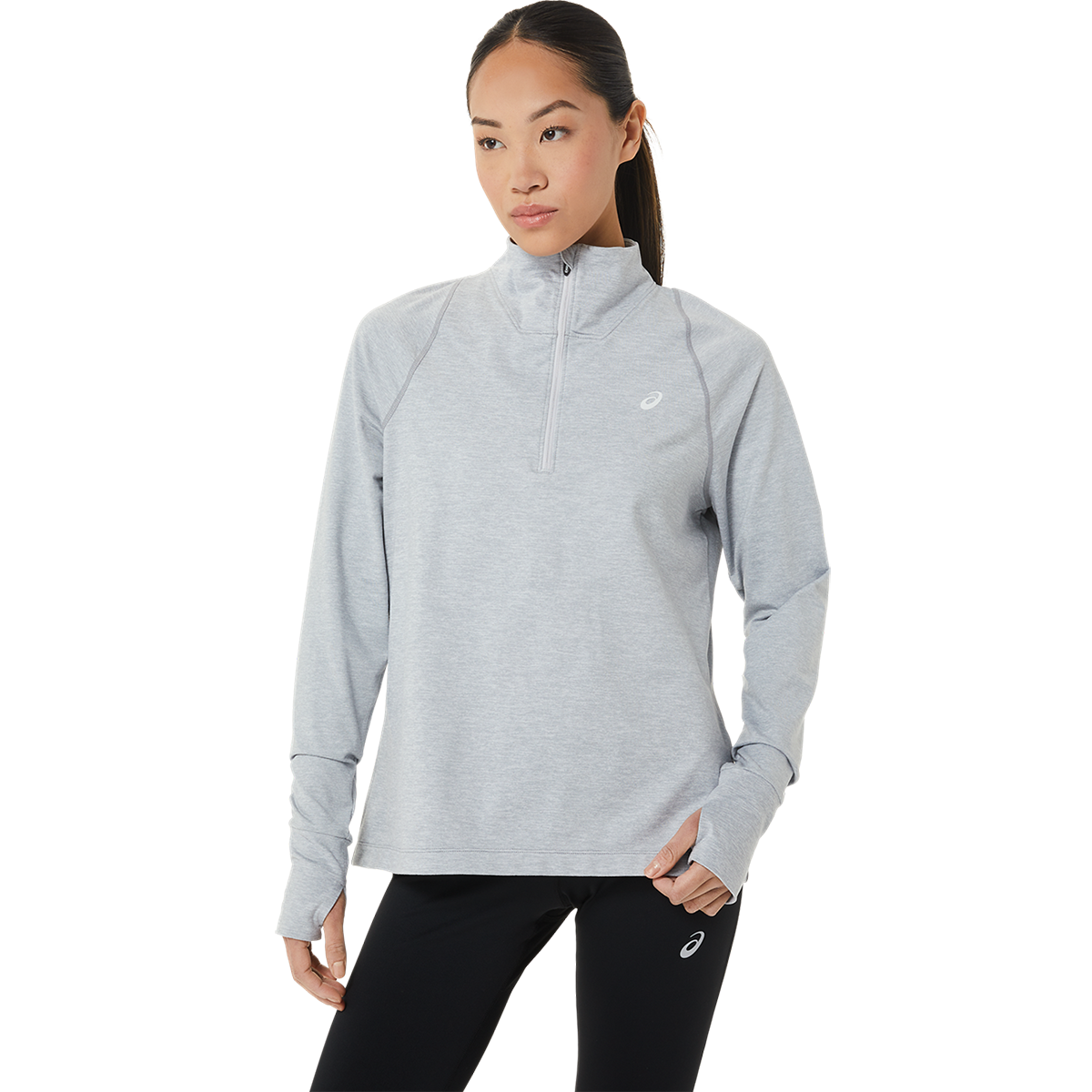 Asics Thermopolis Half Zip — Performance Black — Size XSmall — Side View