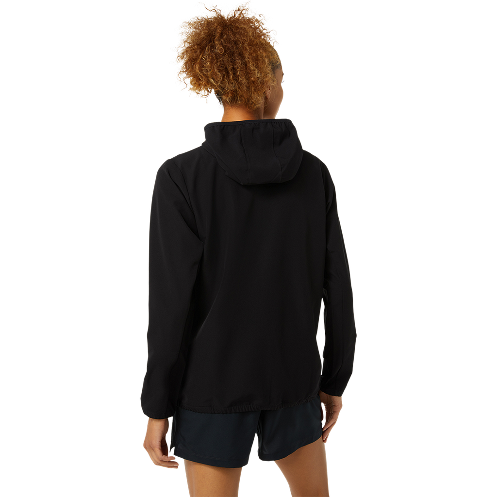 Asics Ready-Set Jacket — Performance Black — Size XSmall — Back View