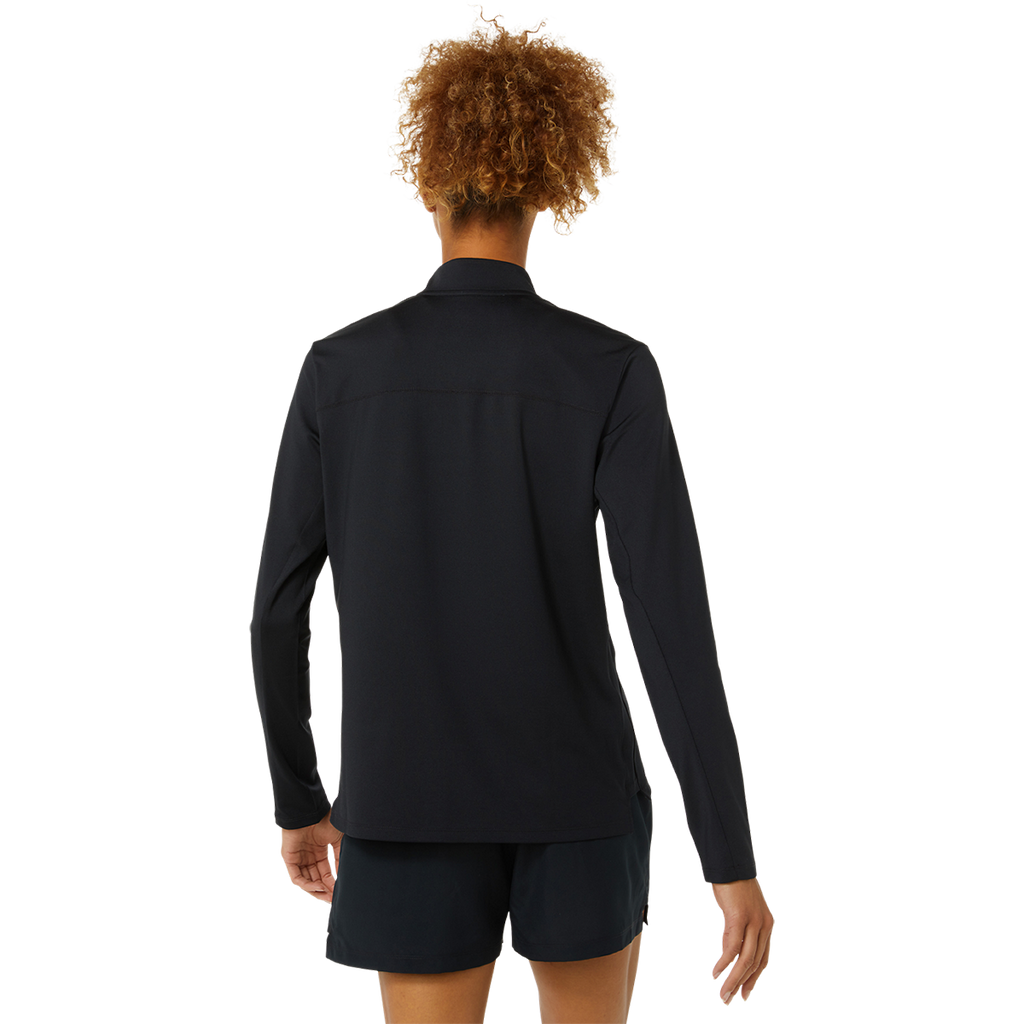 Asics Ready-Set Half Zip — Performance Black — Size XSmall — Back View