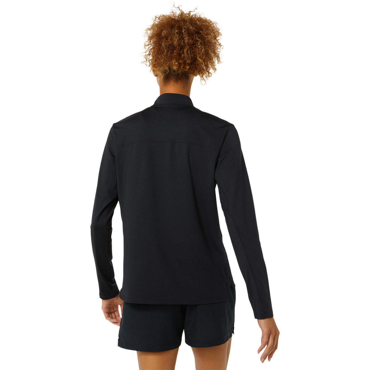 Asics Ready-Set Half Zip — Performance Black — Size XSmall — Back View