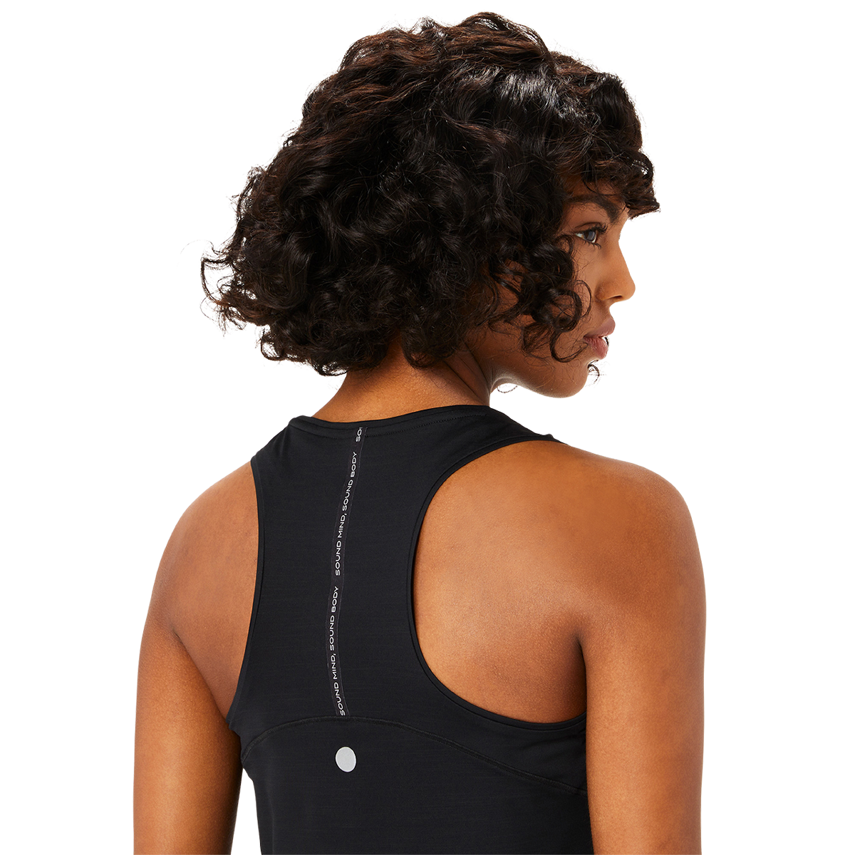 Asics Road Crop Top — Performance Black — Size XSmall — Detail View