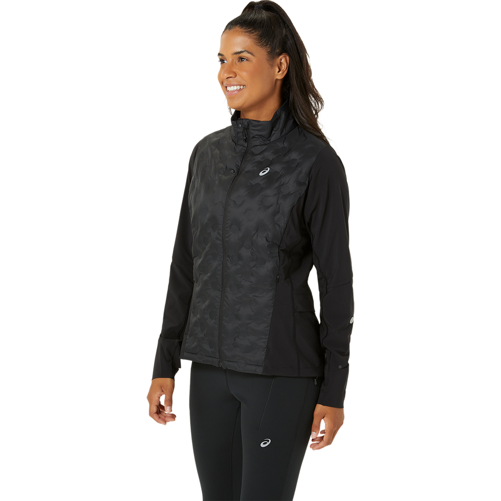 Asics Road Winter Jacket — Performance Black — Size XSmall — Side View