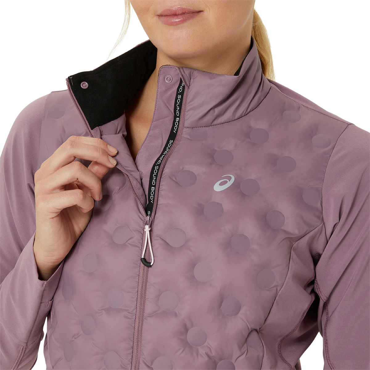 Asics Road Winter Jacket — Performance Black — Size XSmall — Alternate View 9