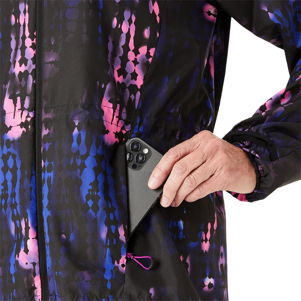 Asics Road Lite-Show Packable Jacket — Performance Black - Bold Magenta — Size Small — Alternate View 7
