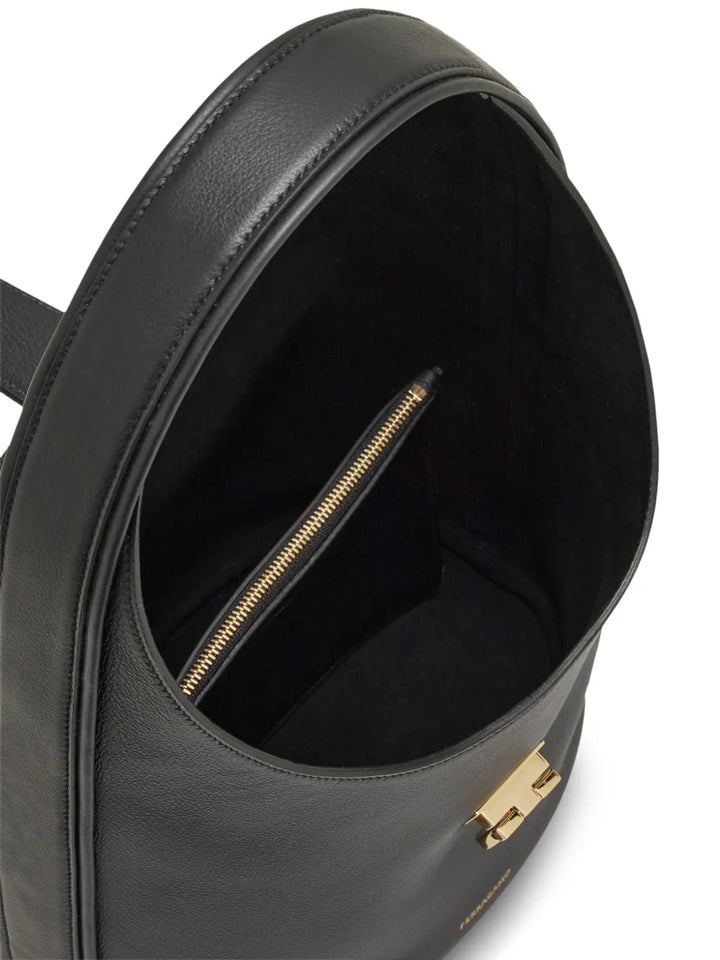 Ferragamo Medium Gancini Buckle Leather Hobo Bag — Same as shown — Size One Size — Detail View