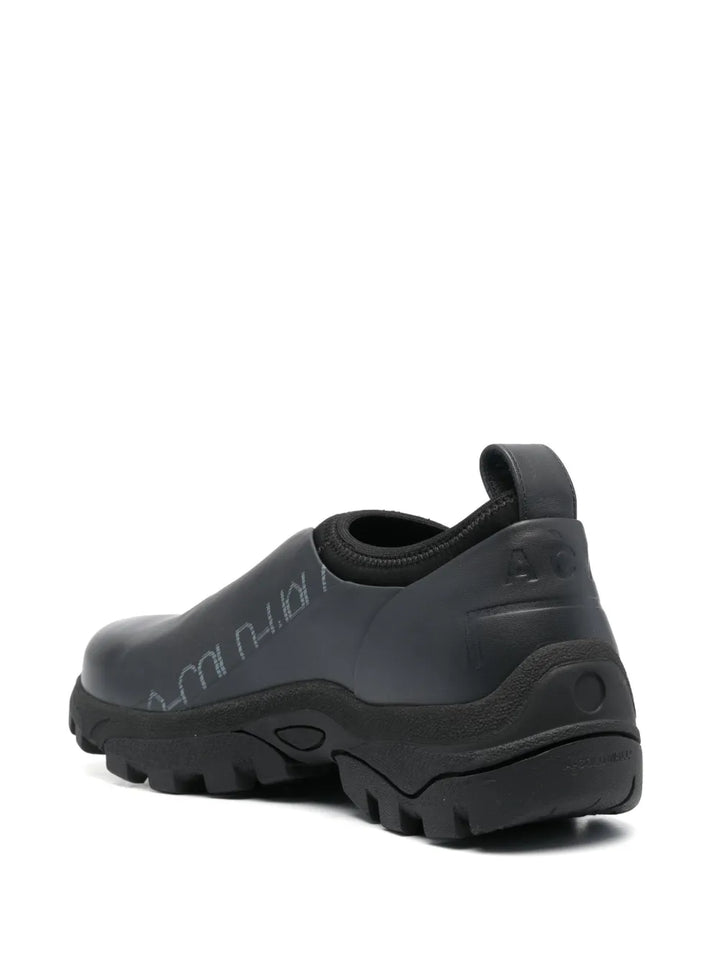 A-Cold-Wall* Dirt Moc Slip-On Sneakers — Black — Size US M 11 - US W 12.5 — Back View
