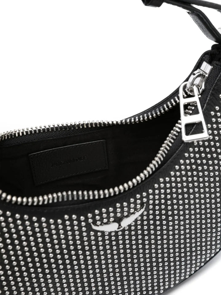 Zadigvoltaire Moonrock Plumetis Leather Shoulder Bag — Same as shown — Size One Size — Detail View