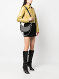 Zadigvoltaire Moonrock Plumetis Leather Shoulder Bag — Same as shown — Size One Size — Side View