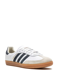 adidas Samba Sporty & Rich - White/Black Sneakers — White/Black — Size US M 7 - US W 8.5 — Detail View