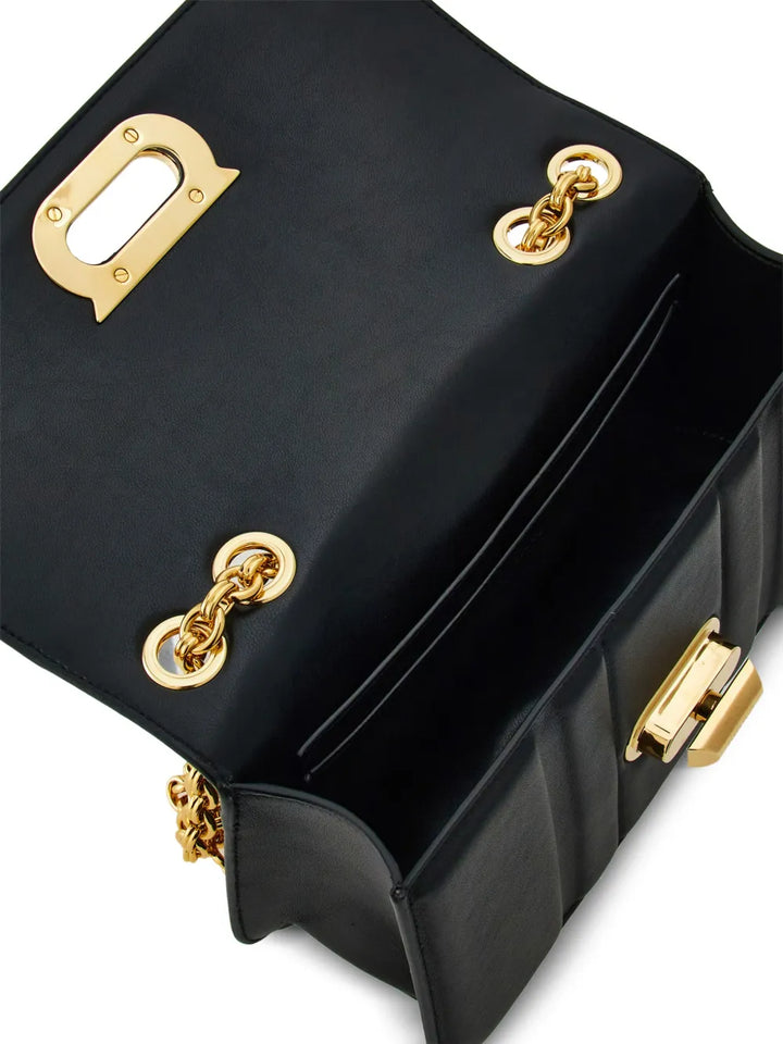 Ferragamo Gancini Plaque Leather Shoulder Bag — Same as shown — Size One Size — Top View
