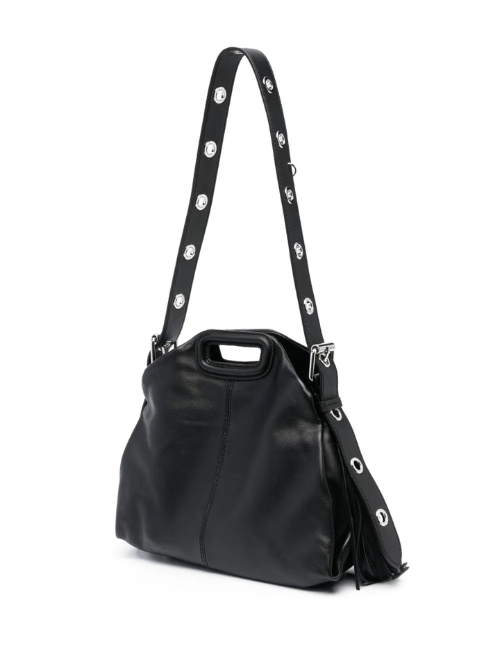 Maje Miss M Leather Shoulder Bag — Same as shown — Size One Size — Back View