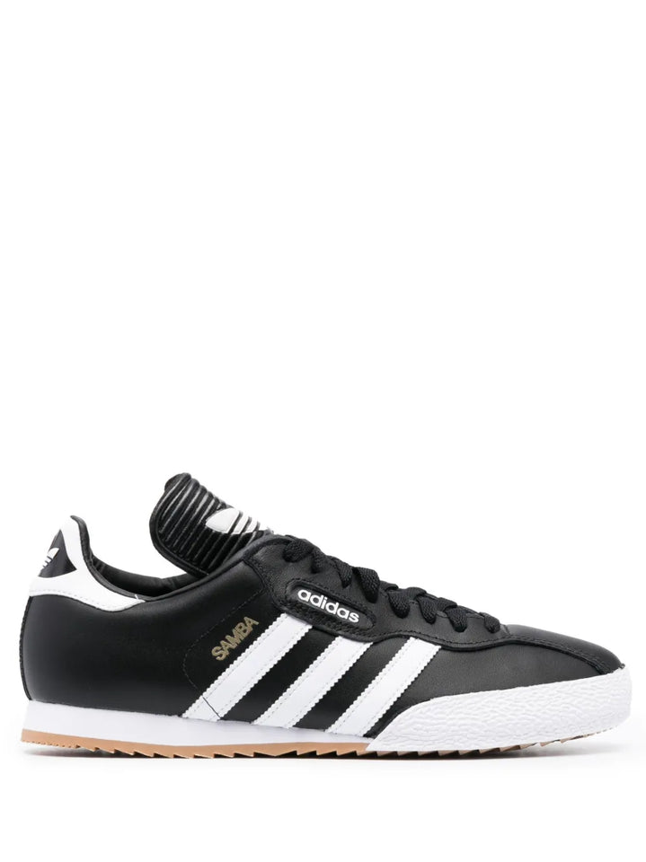 adidas Samba Super Low-Top Sneakers — Black — Size US M 7 - US W 8.5 — Front View