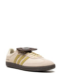 adidas X Wales Bonner Samba Cream/ Yellow Sneakers — Light Beige — Size US M 9 - US W 10.5 — Side View