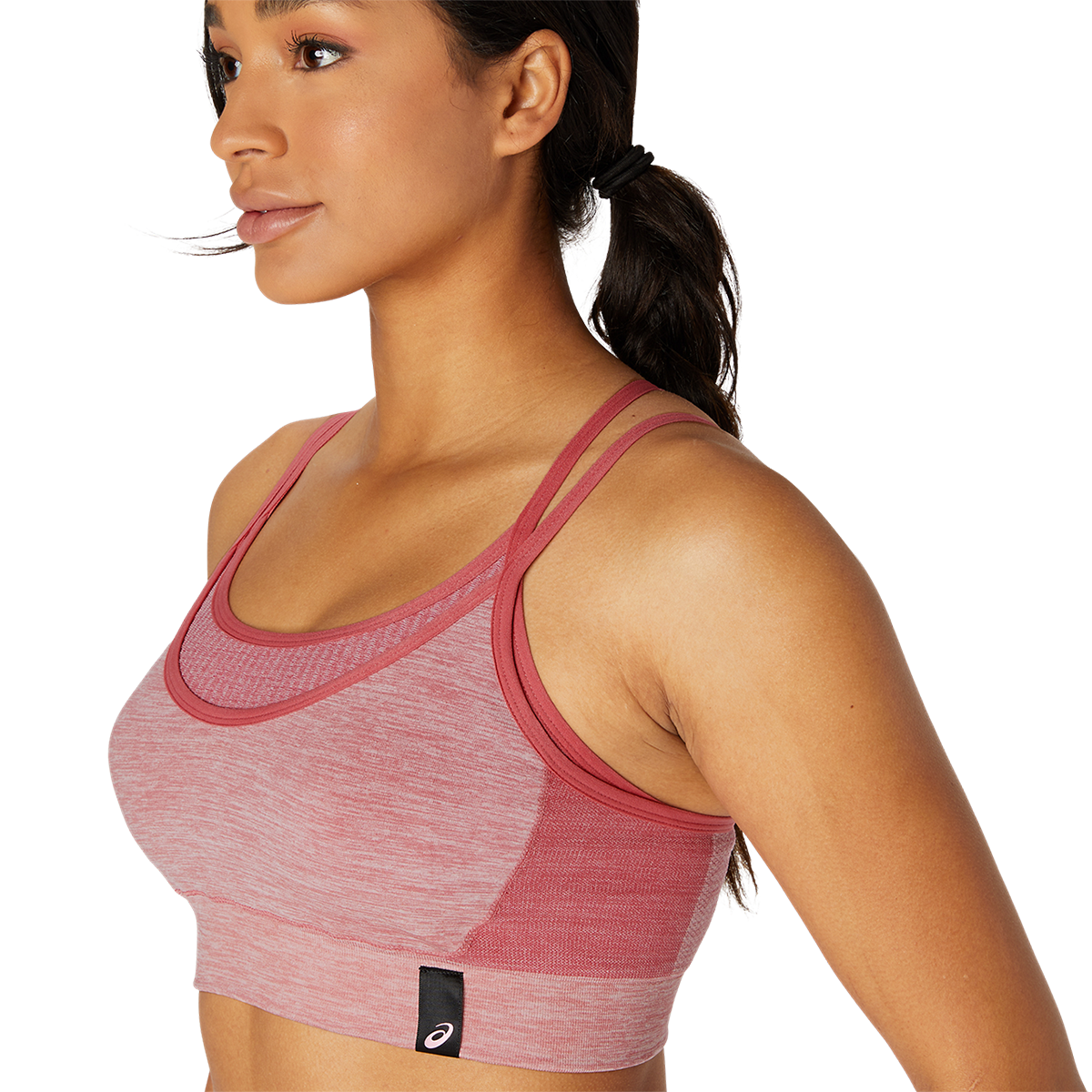 Asics Reversible Seamless Bra — Performance Black — Size Small — Lifestyle View