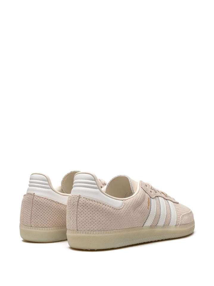 adidas Samba Og Linen Sneakers — White/Beige — Size US M 11 - US W 12.5 — Back View