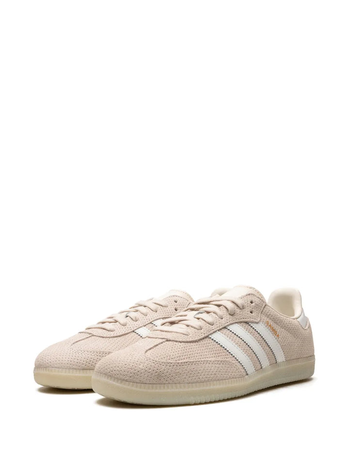 adidas Samba Og Linen Sneakers — White/Beige — Size US M 11 - US W 12.5 — Detail View